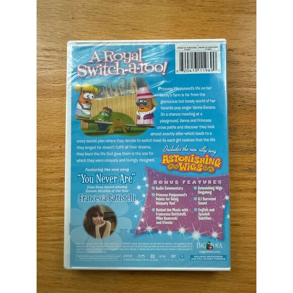 VeggieTales Princess And The Pop Star DVD A Story Of Trading Places - Picture 2 of 2